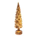 Beleuchteter Tisch-Weihnachtsbaum, Weihnachtsschmuck, Nachtlicht, Nachtlampe für Kaminsims, Schlafzimmer, Fenster, Regal, Wohnzimmer, L Gold