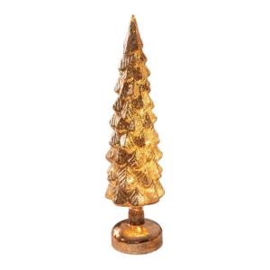 Beleuchteter Tisch-Weihnachtsbaum, Weihnachtsschmuck, Nachtlicht, Nachtlampe für Kaminsims, Schlafzimmer, Fenster, Regal, Wohnzimmer, L Gold