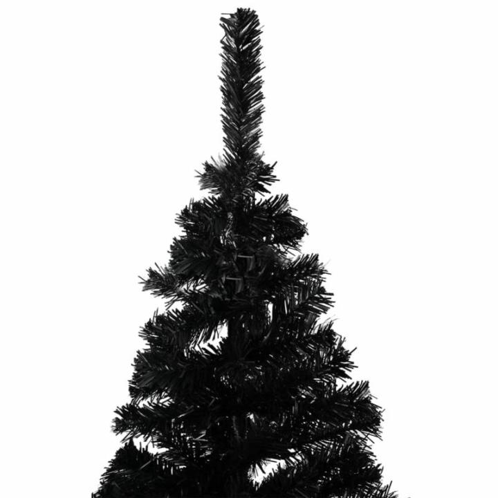 Künstlicher Weihnachtsbaum mit Ständer Christbaum Tannenbaum Kunstbaum Weihnachten Künstlicher Weihnachtsbaum Weihnachtsdeko Schwarz 120 cm PVC