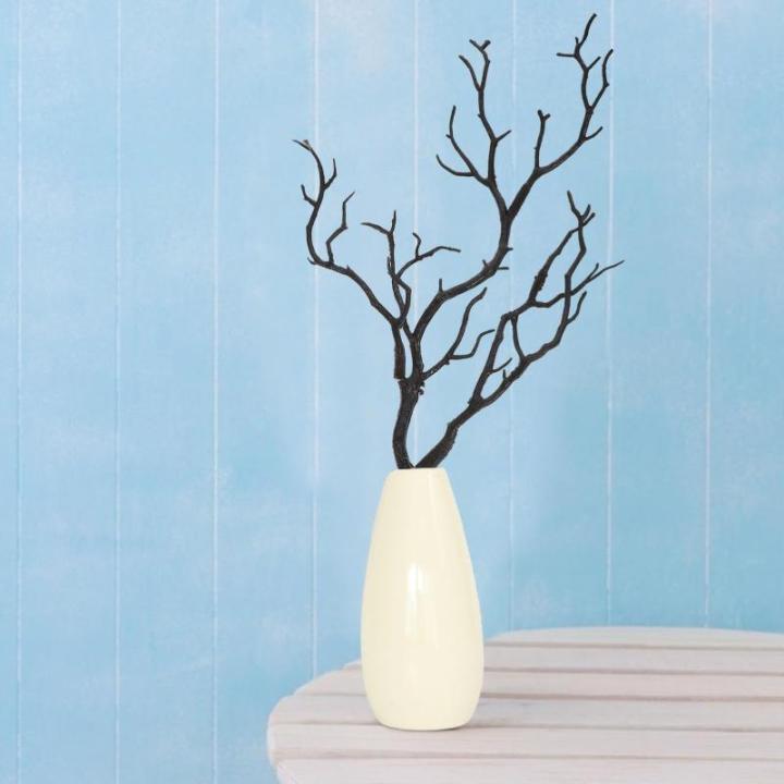 2st Halloween-Dekoration Äste Aquarium-Zweig-Ornament Dekorative Pflanzenzweige Lebensechte Korallenzweige Künstliche Korallenzweige Künstliche Geweihzweige Links Black Plastik