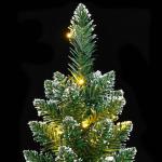 Kunstkerstboom, slank, dennenboom, kerstboom, oncht, kerstdecoratie met 150 leds, 150 cm