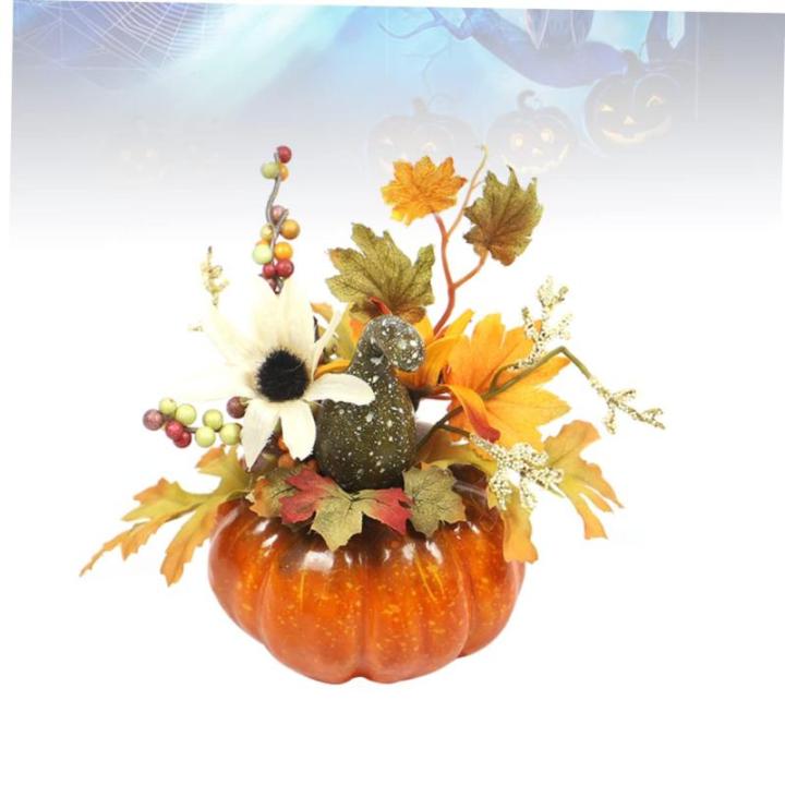 5 stuks herfstversiering herfstdecoratie Halloween decoratie kunstfruit Halloween tafel middenstukken slinger binnen decoratieve rekwisieten pompoendecoratie