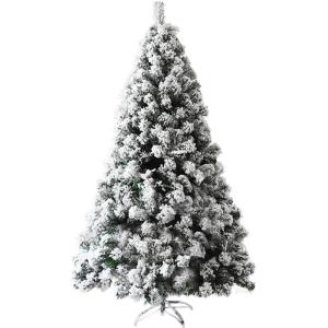 Weihnachtsbäume, schneebedeckter Weihnachtsbaum, Heimdekoration aus weißem Metall, Kiefer, künstlicher Ständer, einfach aufzubauender Weihnachtsbaum (Farbe: Weiß; Größe: 240