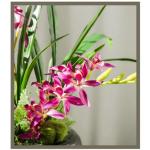 Kunstblumen Künstliche Orchideenblumen im Topf, Orchideenpflanzen, künstliche Pflanzen, realistische Orchideen für Heimdekoration, künstliche Blumenarrangements für jeden Anla