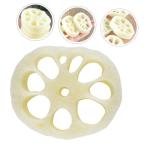 1 Satz Modell Der Lotuswurzelscheibe Mini-Food-Spielzeug Kinder Mini Dekor Mini-hausdekoration Kinder Dekor Kinderspielzeug Mini-Essen Mini-dekor Puppenzubehör PVC 4 Stück