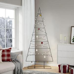Metall Weihnachtsbaum Christbaum Groß Dekorationen Tannenbaum Metall Weihnachtsbaum Tanne Platzsparend DIY Dekoration-210 cm