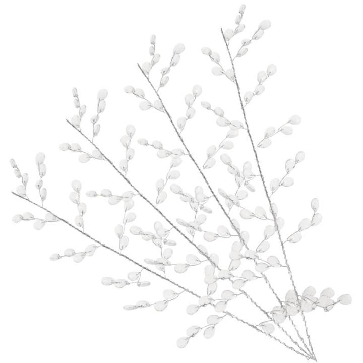 20 Stück Kristallperlen Blumen Hochzeitsdekoration Hochzeitsfeier Heimdekoration Hochzeit Blumenhandwerk DIY Zubehör Acryl Blumendekoration Künstliche Blumenzweige