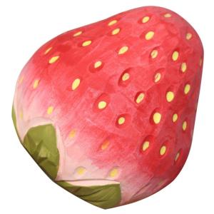 4 Stück Erdbeergarnitur bürodeko büro Dekoration Kreatives Tischdekor wohnzimmerdeko künstliche rote Erdbeeren naturgetreue Fruchtdekorationen Fruchtmodell Foto-Requisite höl