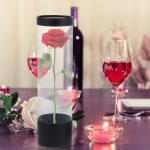 Bloem Display Box Bloem Rozen Verpakking Cilinder Box met handvat Deksel Bloemen Opstelling Box Bloemisten Geleverd voor Home Shop Zwart