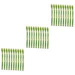 30 STK Simulierte Spargel-Ornamente weihachtsdeko dekoweihnachten Modellbau Künstliches Gemüse für Ausstellungszwecke Spargel-Modelle -Requisiten künstliches Spargelmodell PVC