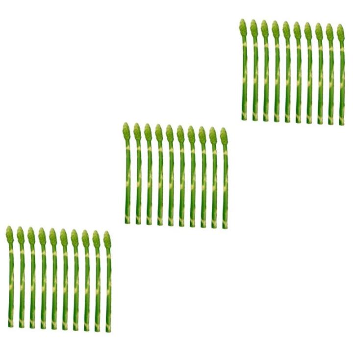 30 STK Simulierte Spargel-Ornamente weihachtsdeko dekoweihnachten Modellbau Künstliches Gemüse für Ausstellungszwecke Spargel-Modelle -Requisiten künstliches Spargelmodell PVC