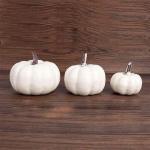12 stuks realistische witte pompoenen van de herfstpompoenoogst voor huis tuin decoratie