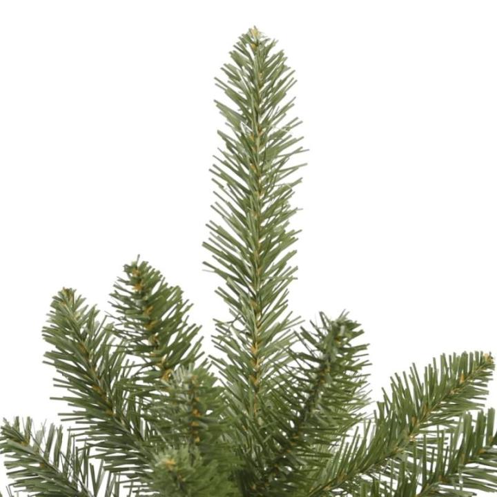 Tannenbaum Kunstbaum mit PVC-Spitzen, Weihnachtsdeko Dekobaum für Innen Außen Künstlicher Weihnachtsbaum Klappbar mit Ständer Grün 210 cm