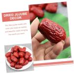 3 Sätze Simulierte Jujube Gefälschte Walnuss Lebensechte Nussdekoration Vorgeben, Obst Zu Spielen Naturgetreue Fruchtdekoration Simulationsdatum Falsches Datum PVC 30 Stück * 3