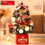 Mini Weihnachtsbaum Künstlich mit LED Beleuchtung Künstlicher Weihnachtsbaum Klein für Weinachtsdekorationen Tischplatte Tannenbaum Geschmückt Tisch Weihnachtsbaum mit Ornament