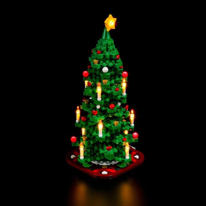 Led-verlichtingsset voor LEGO-40573 kerstboom - compatibel met Lego bouwstenen model - exclusief de Lego-set