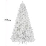 Weihnachtsbaum Weihnachtsdekoration Mit Tannenbaum, Geeignet for Zuhause, Büro Drinnen Und Draußen Christbaum(210cm)