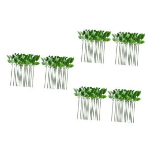 120 STK Rosenstiel Blumen Machen simulierte Blumenstiele Kunstblätter künstliche blüten Artificial künstliche Rosen bastelt Blumendraht Material für künstliche Blumen Draht.