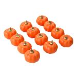 12 stuks schuimpompoenen, kunstpompoenen, kleine kunstpompoenen, oogst, decoratieve pompoenen voor plank, tafel, feest, woondecoratie