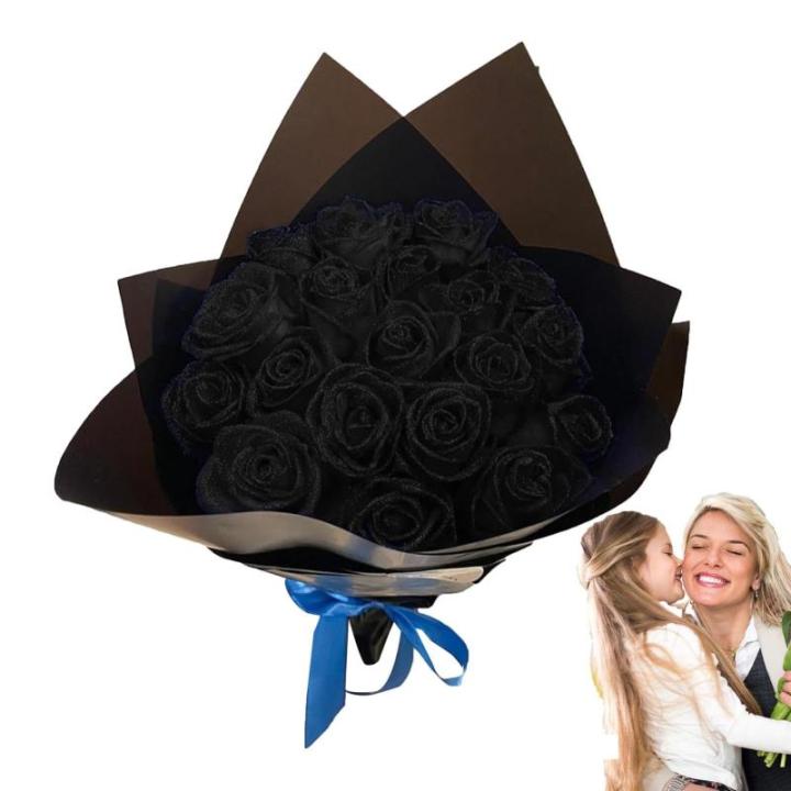 Kunstboeket, glitterrozenboeket, voor altijd, bruidsboeket, woondecoratie voor vriendin, verloofde