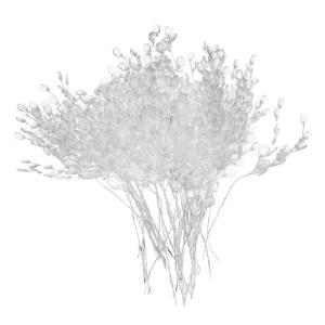 50 Stück Artificial Acrylic Flower, Kristall-Blumenzweige, Künstliche Blumensträuße aus Acrylperlen für Hochzeit, Party, Heimdekoration