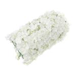 Kunstplanten, bloemen, muur, 10 stuks, kunstplanten, gazon, kunstplantenwand, 40 × 60 cm, wit