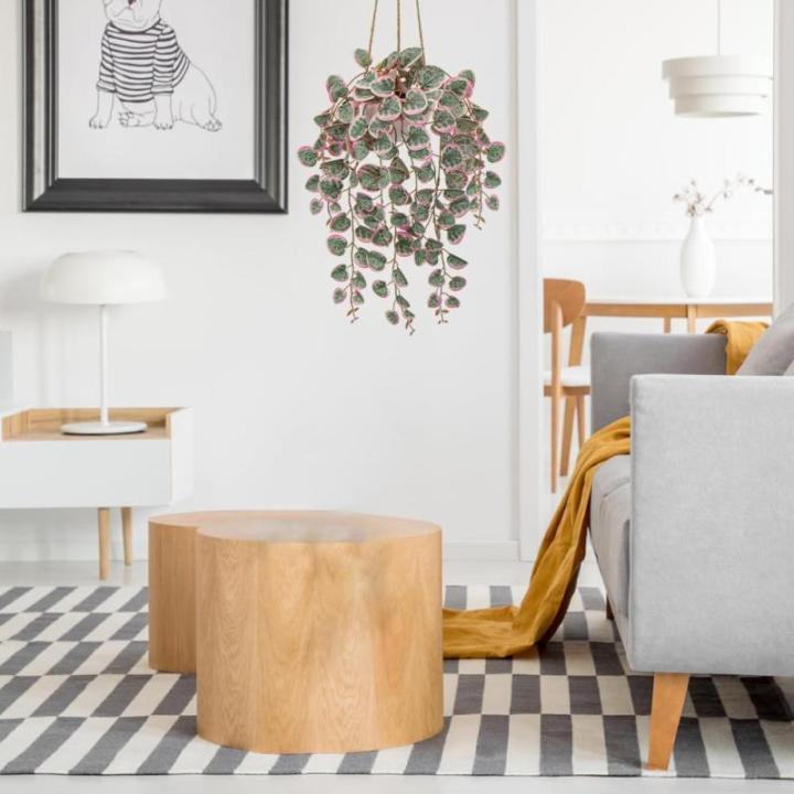Hangende , decoratieve planten in pot, kunstplant hangende eucalyptus, plastic planten hartblad voor slaapkamer, woonkamer, kantoor, decoratie #6