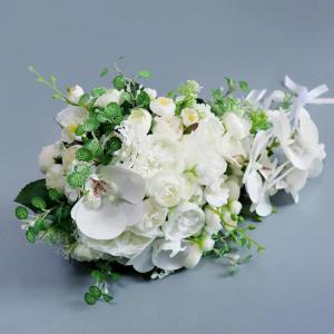 Hochzeit Cascading Brautstrauß künstlich für Schmetterling Orchidee Wasserfall Blume