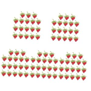 5 Sätze Simulierte Erdbeeren Künstliche Früchte Erdbeeren Küchendekoration Falsche Früchte Künstliche Erdbeeren Künstliche Erdbeeren Mini Spielzeug 18 Stück * 5