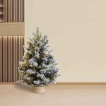 Weihnachtsbaum, Künstlicher Weihnachtsbaum mit grau-goldene Zweige, Mini Kleiner weihnachtsbäume Geschmückt künstlich Tisch Tannenbaum Geschmückter Christmas Tree Christbaum W