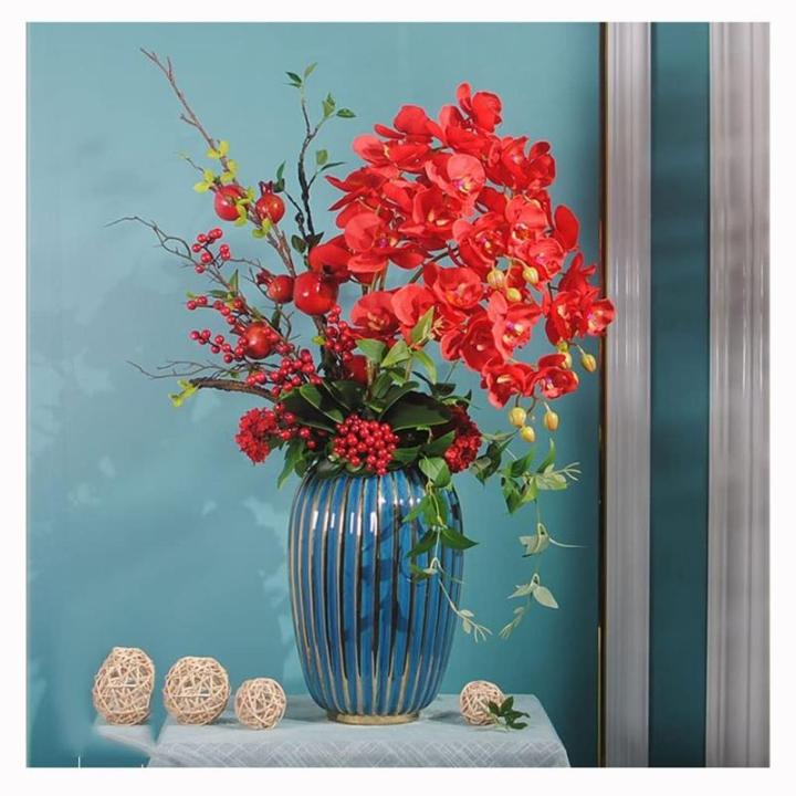 Kunstblumen Künstliche Blumen, Ochiden, Pflanzen, künstliche Orchidee im Topf, Pflanzen, Bonsai, schöne Dekoration für Hochzeit, Büro, Zuhause für jeden Anlass