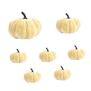 7X Künstliche Kürbisse Dekorative Kürbisse Dekoration Korb Füller Kürbisse für Tisch Mittelstücke Herbst Party Liefert, B