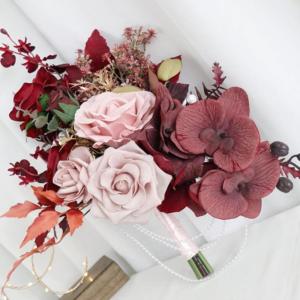 Künstliches Blumenarrangement, künstliche Blumensträuße für Hochzeitstafeln