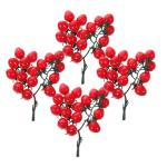 8 STK Simulierte Kirschtomaten dekorative Kirschtomaten Simulation Kirschtomaten Künstliche Tomaten Dekorative Tomaten lebensechte Kirschtomaten Zuhause gefälschte Fruchtstütze 