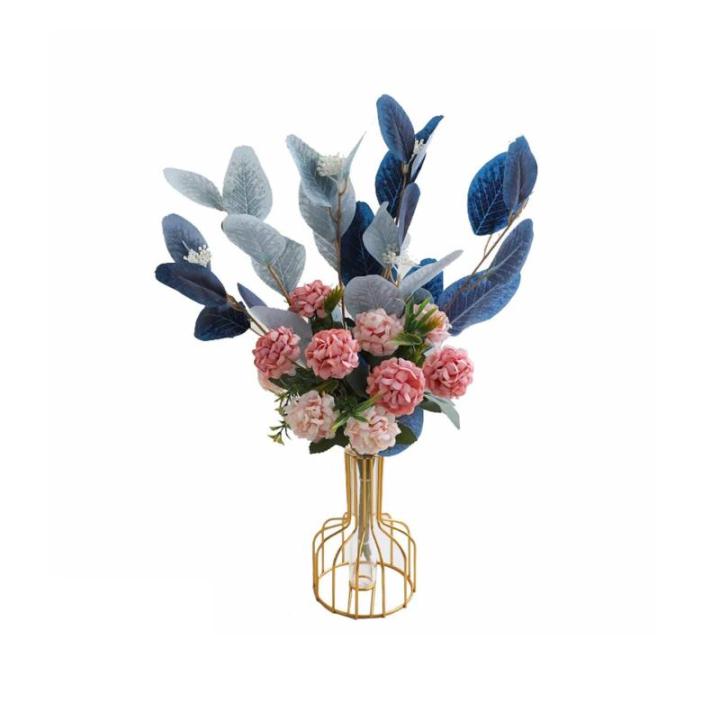 Kunstblumen Künstliche Blumen, künstliche Blumendekoration, Ornamente, Seidenblumenstrauß mit Vasen für Tischaufsatz im Wohnzimmer für jeden Anlass