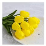 Kunstblumen Künstliche Blumen, Tulpe mit Vase, künstliche Pflanzen, künstliche Pflanzen für Heimdekoration – Seidenblumen-Arrangement für Partys für jeden Anlass
