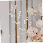 20 Stück Kristallperlen Blumen Hochzeitsdekoration Hochzeitsfeier Heimdekoration Hochzeit Blumenhandwerk DIY Zubehör Acryl Blumendekoration Künstliche Blumenzweige