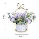 Kunstbloemen in pot, kunstbloemen als echte valse hortensia, zijden bloemen voor bruiloftsdecoratie, tafeldecoratie, woonkamer, slaapkamer, kamerdecoratie