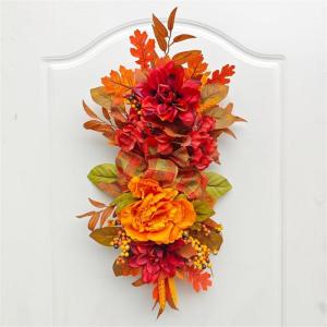 Gefälschte Hängen Pflanze Herbst Thanksgiving Kranz Künstliche Hängen Blume für Tür