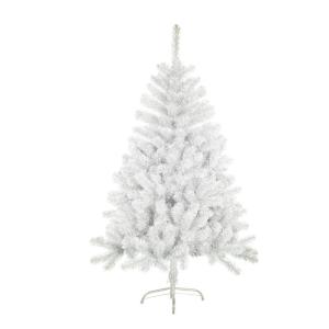 Kunstkerstboom met metalen standaard, spar 120 cm - 210 cm (Wit, 150cm 293Tips)