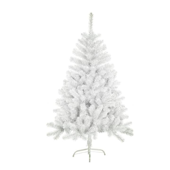 Kunstkerstboom met metalen standaard, spar 120 cm - 210 cm (Wit, 150cm 293Tips)
