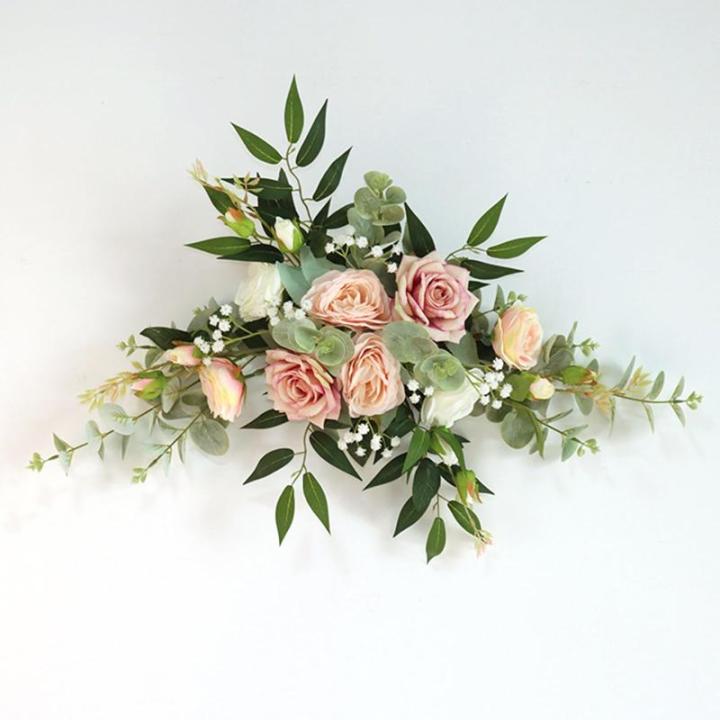 Hängende Blumen for Die Eröffnungszeremonie, Bühne Und T-Bühne Fertiges Blumenarrangement, Willkommensschild Und Hängende Blumen Auf Der Plakatwand(Roze)