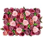 Künstliche Blumenwand, Künstliche Blumenwand Aus Seidenrose, Verwendet Für Hochzeiten, Rayon-Blumenwand, Verwendet Für Partys, Kirchenwände, Bühnenhintergrund(J,2m*2m)