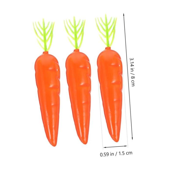1 Satz Karotte Simulationsgemüse Puppenhaus-miniaturen Essen Möhren Mini-gemüse Mini Scale Gartendeko Rostoptik Künstliche Pflanzen Gefälschtes Gemüse Schaumstoff Styropor 25