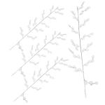 20 Stück Kristallperlen Blumen Acrylpflanze Blumenhandwerk Perlen Hochzeit Party DIY Kunsthandwerk Künstliche Hochzeit Party Heimdekoration Blumenzweig Acryl