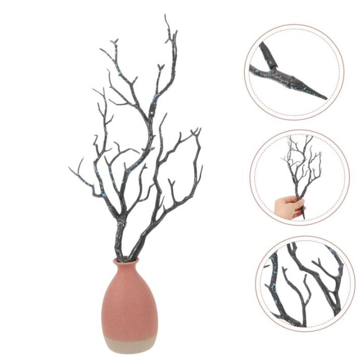 6St künstlicher AST Künstliche Zweige kunstzweige hohe Vasen für den Boden Künstlicher Blumenstrauß künstliche Pflanzen bastelset Zweige für Vase Halloween-Zweige Plastik Bl