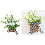 Frühling Pfingstrose Blume Korb Kranz Simulierte Blumen Korb Tür Behänge