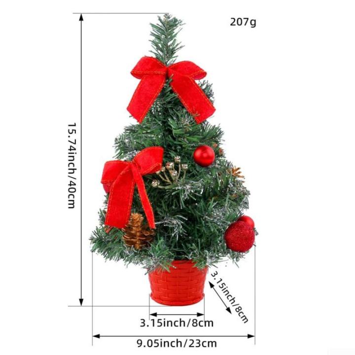 Mini-Weihnachtsbaum-Topf-Dekoration, die perfekte festliche Dekoration für jeden Raum, Mini-Weihnachtsbaum mit LED-Lichtern, für Zuhause, Tisch und Wohnzimmer (Gold)