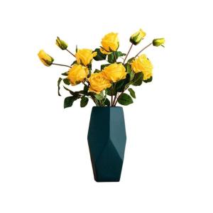 Kunstblumen Künstliche Blumen für den Innenbereich, Simulationsstrauß-Set mit Vase, künstliche Seidenblumen, Dekoration für Tischdekoration zu Hause für jeden Anlass