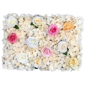 1 stuk 40 cm x 60 cm bloemenwandpaneel, , wandpaneel, bloemen, achtergrond, voor bruiloft, verjaardag, feest, woondecoratie, wanddecoratie, champagne D